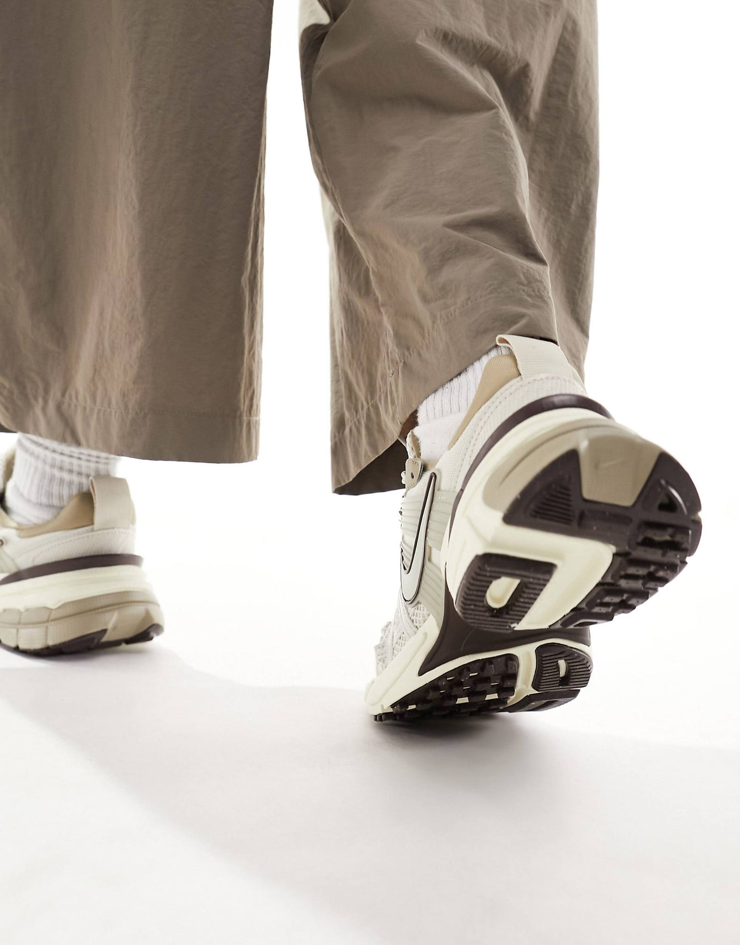 Nike V2K Run unisex trainers in white and silver