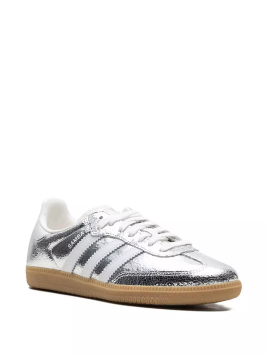 Samba OG "Silver Metallic Cracked Leather" sneakers