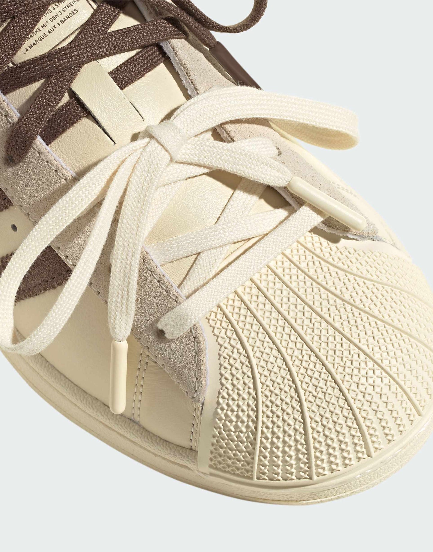 adidas Originals x Molly-Mae Superstar Latte trainers in cream and brown