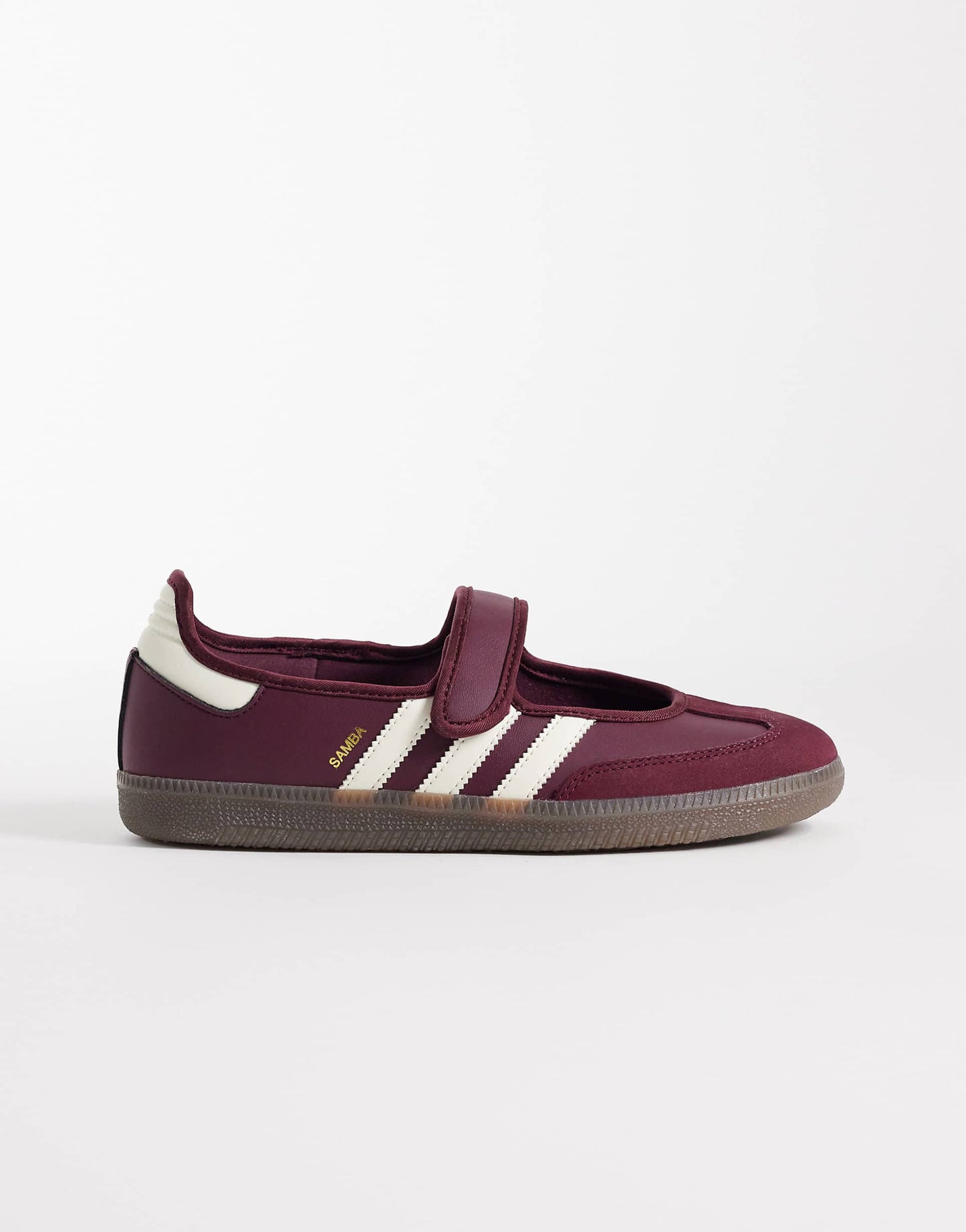 adidas Originals Samba Mary Jane in maroon and cream