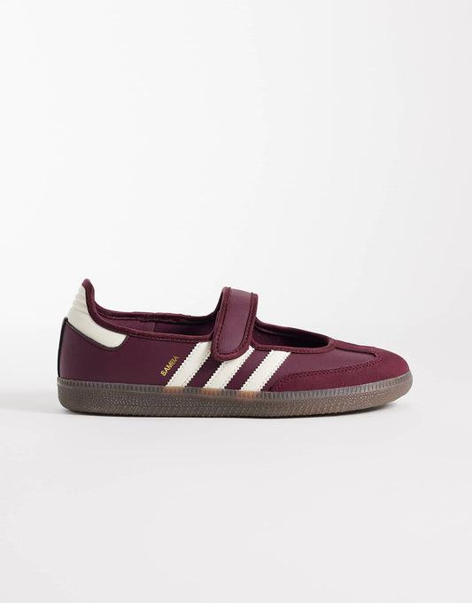 adidas Originals Samba Mary Jane in maroon and cream