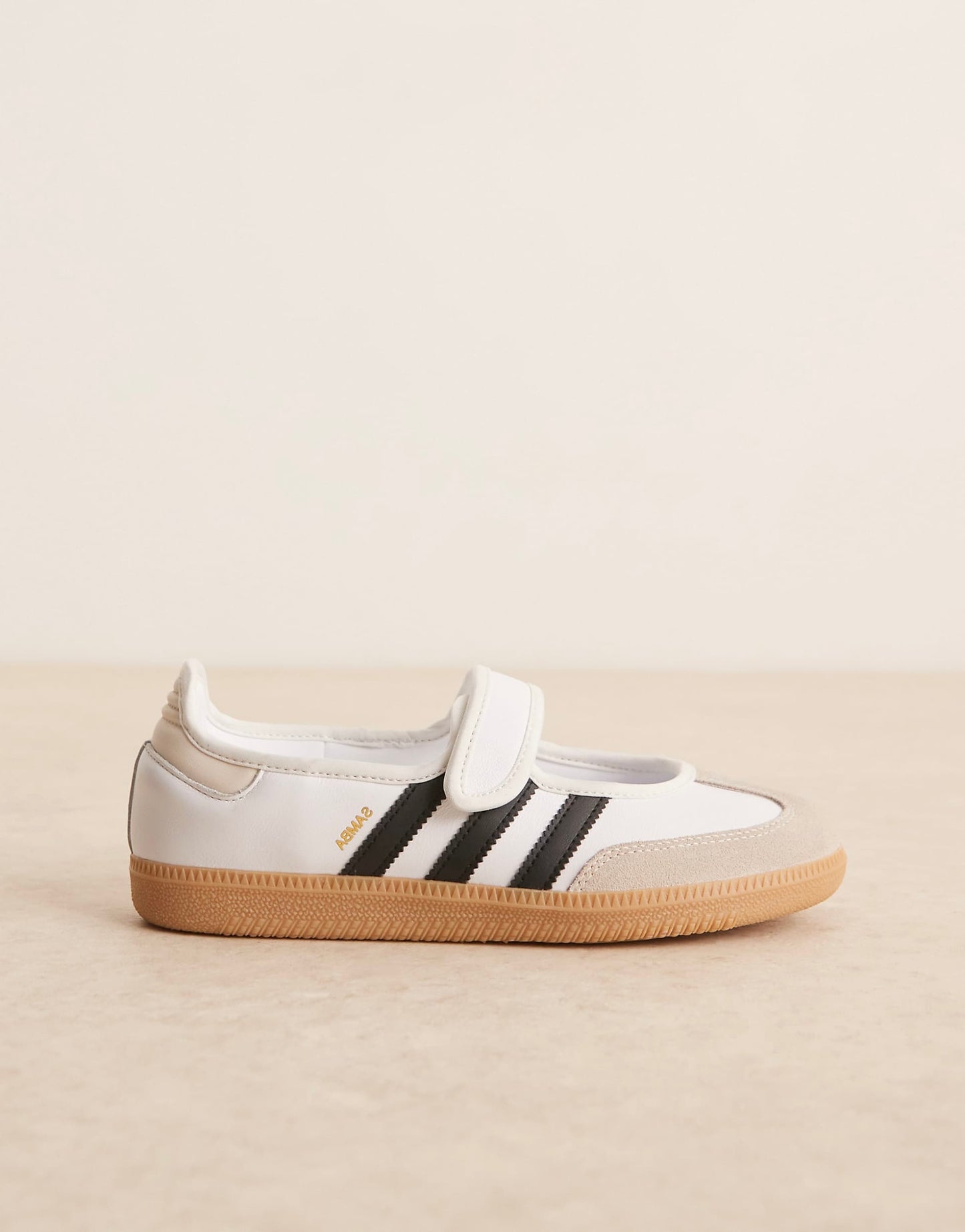 adidas Originals Samba mary jane flats in white and black