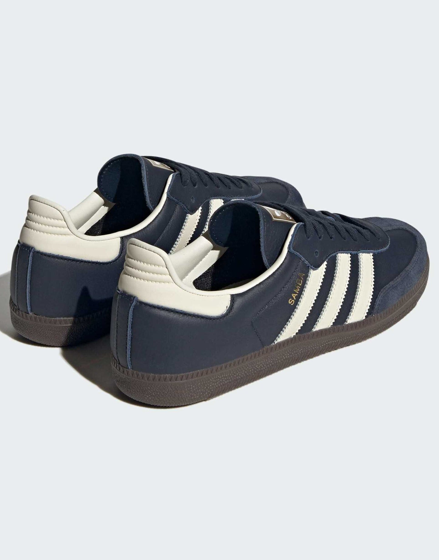 adidas Originals Samba sneakers in navy and white