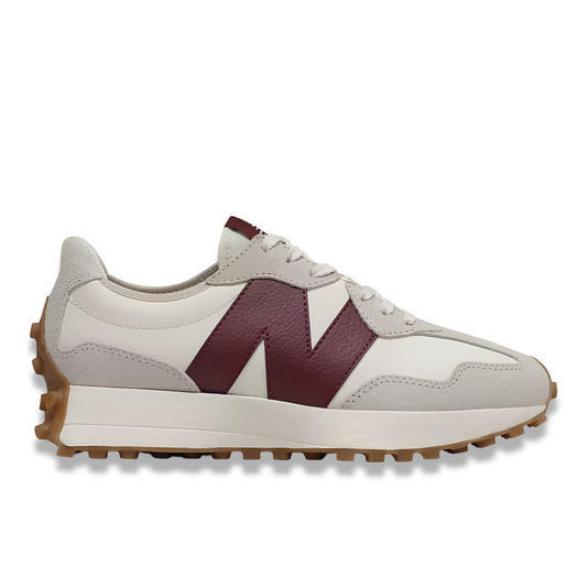 New Balance – 327 Moonbeam Classic Burgundy Low Top Sneakers