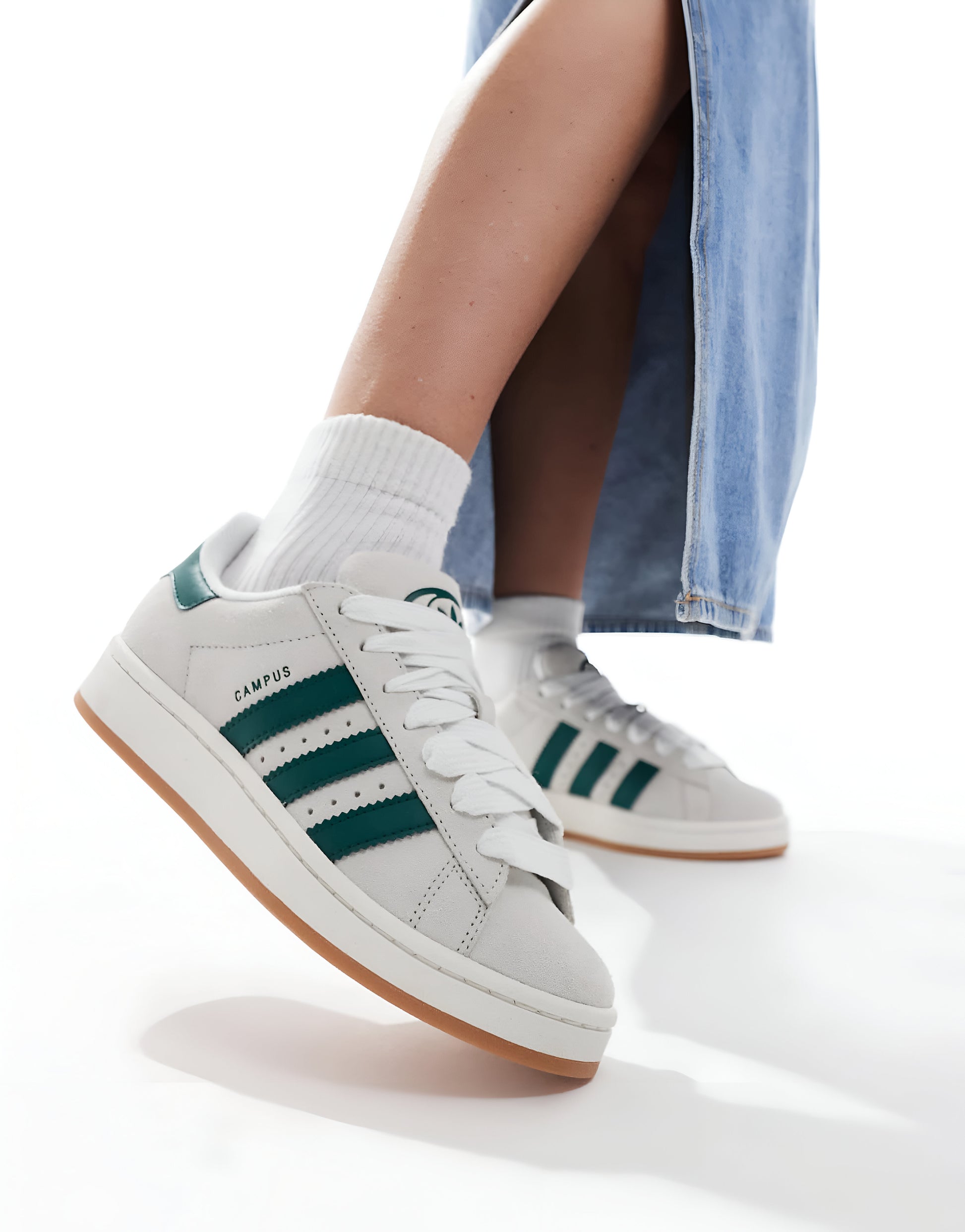 adidas gazelle silver green womens Men's Adidas Samba JP Shoes - Core White/Collegiate Green/Carbon main image 1