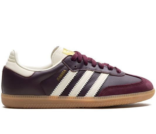 adidas Samba OG trainers in burgundy and off white