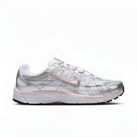 Nike P-6000 unisex trainers in silver and pink