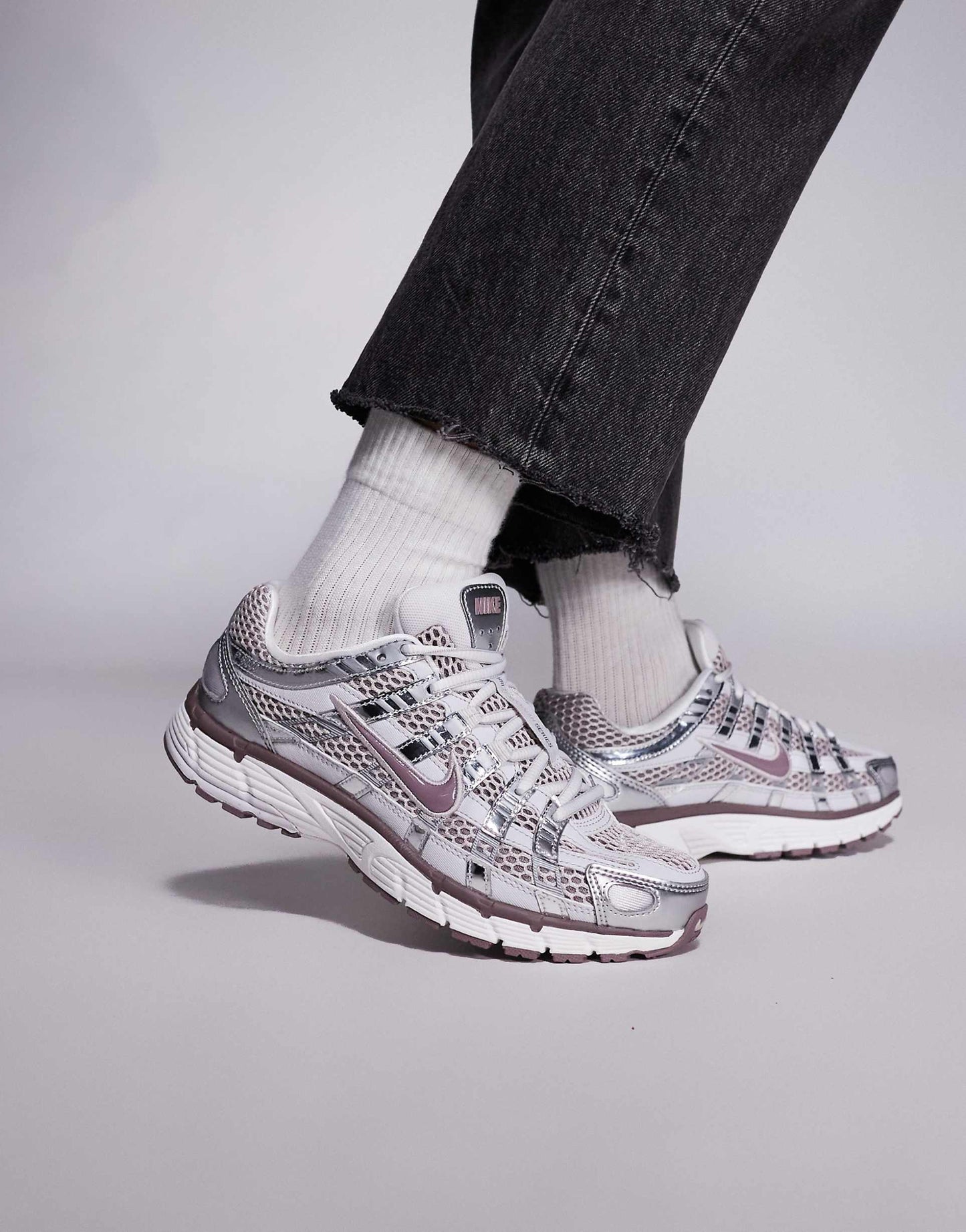 Nike P-6000 trainers in grey and purple