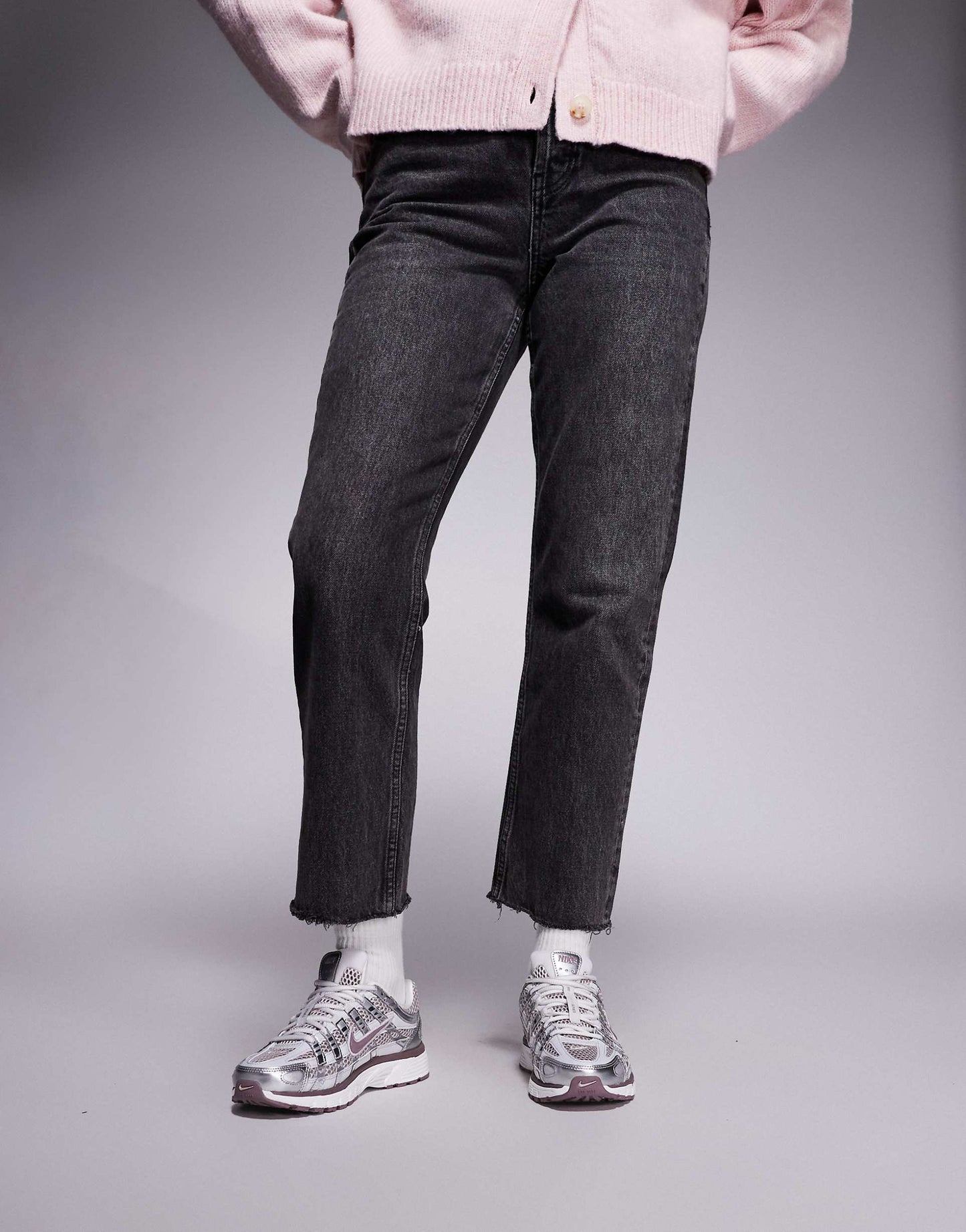 Nike P-6000 trainers in grey and purple