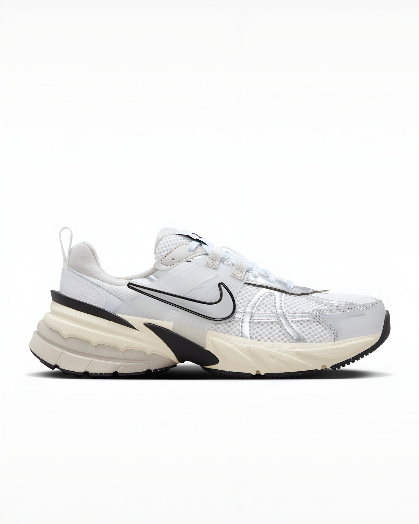 Nike V2K Run unisex trainers in white and silver