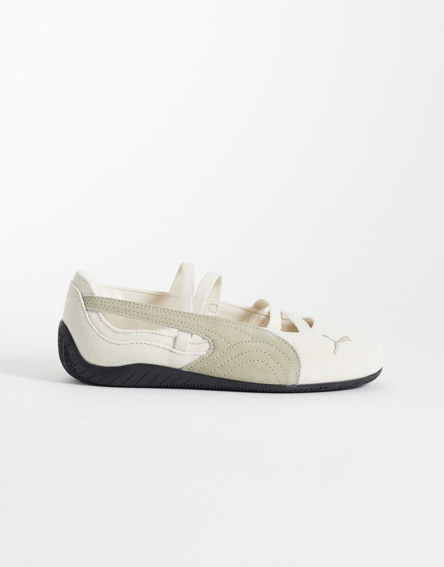 Puma Speedcat suede ballet flats in beige