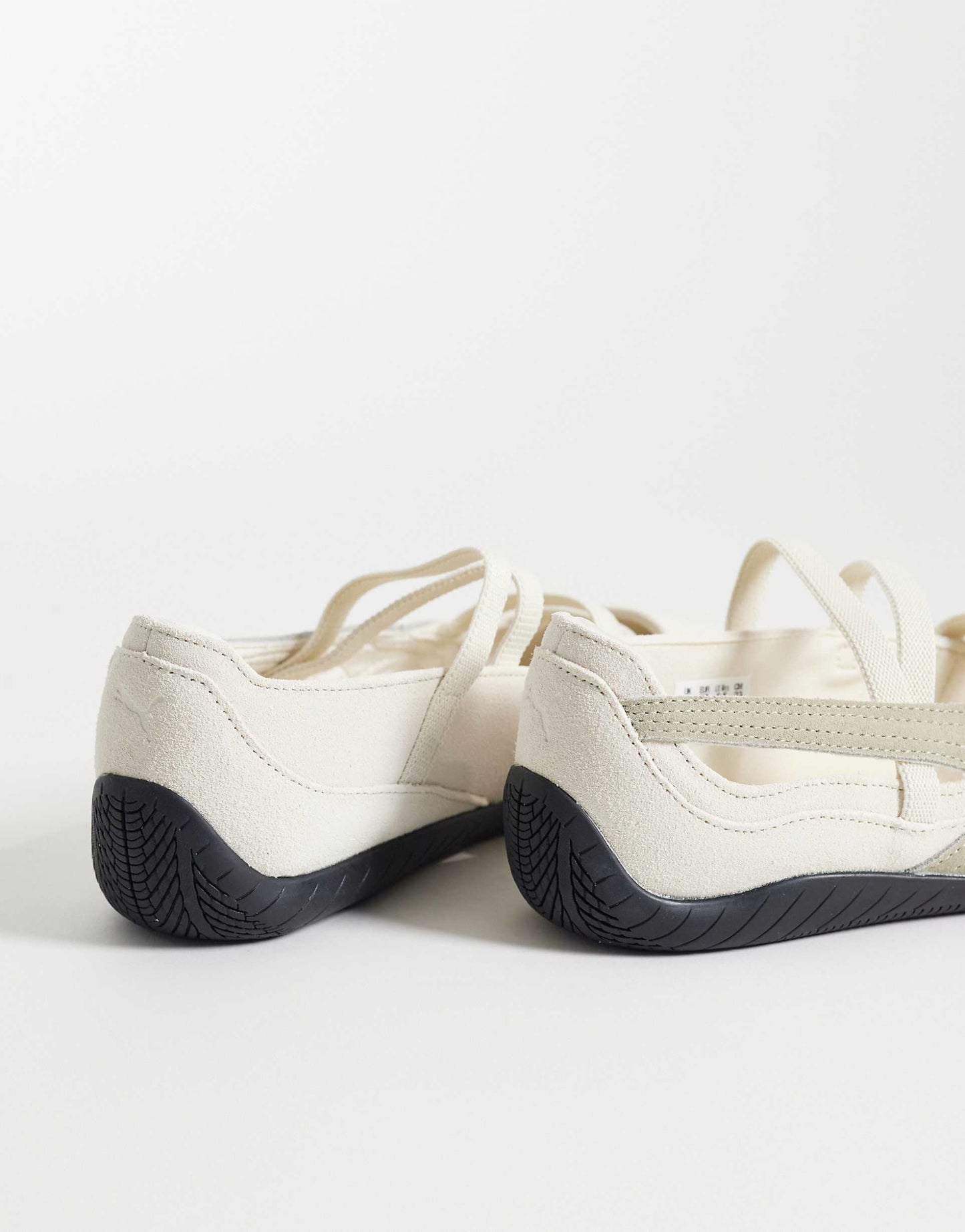 Puma Speedcat suede ballet flats in beige